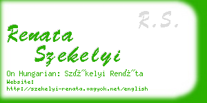 renata szekelyi business card